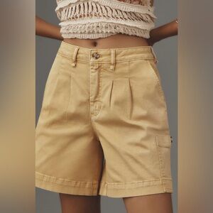 12. NEW! PILCRO Parker Bermuda Shorts with Pockets in Beige